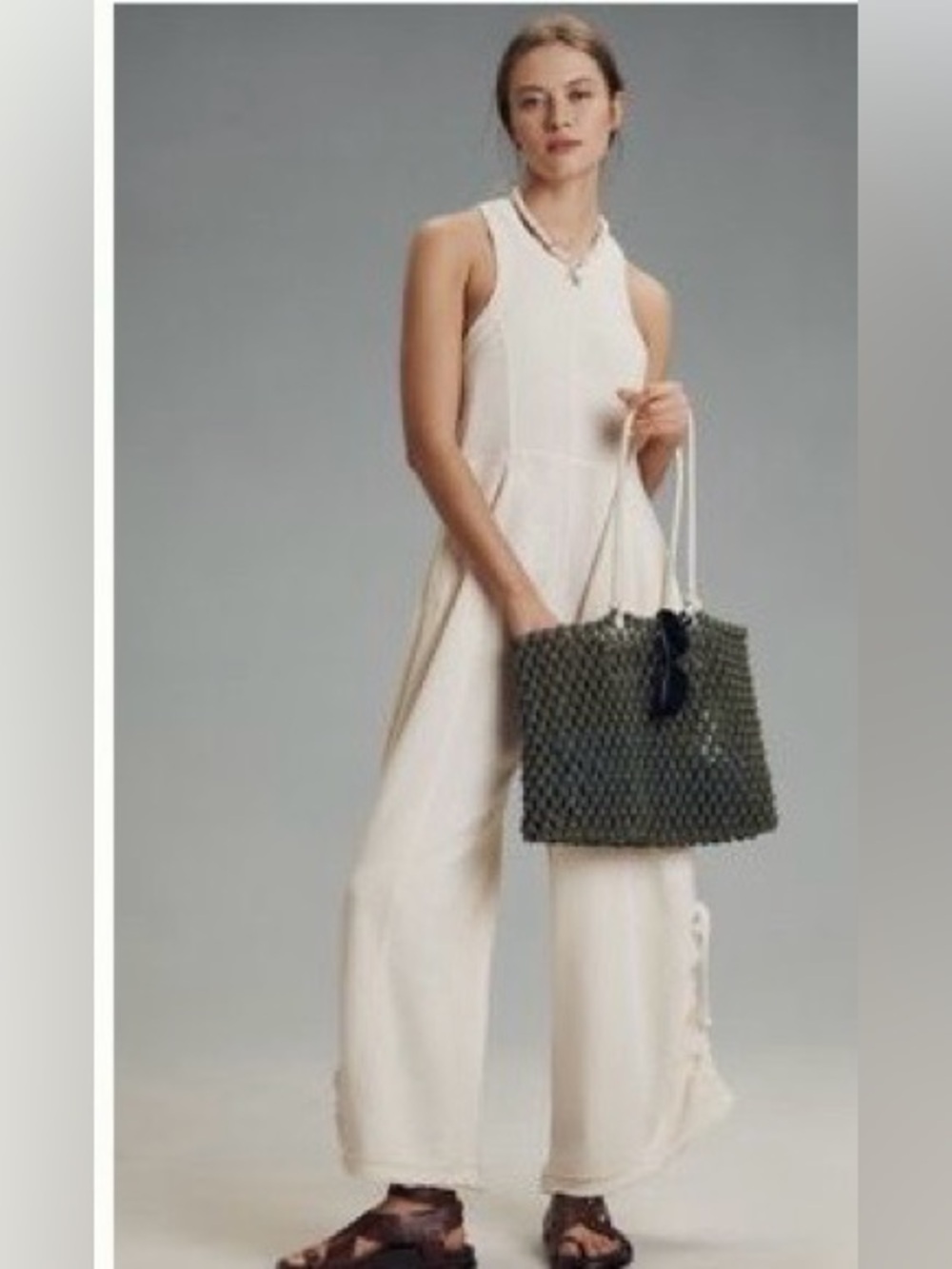 Anthropologie Daily Practice Wide Leg Knit Jumpsuit NWT!